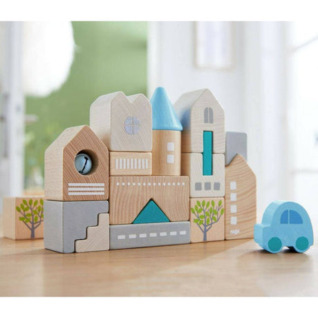 Bad Rodach 18 Piece Wooden Building Blocks - HoneyBug 