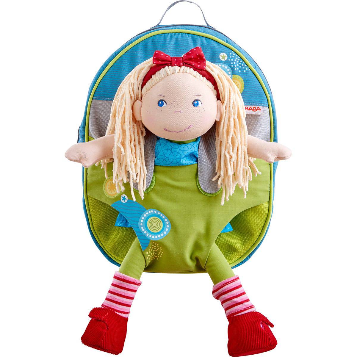 Summer Meadow Backpack to Carry 12" Soft Dolls - HoneyBug 