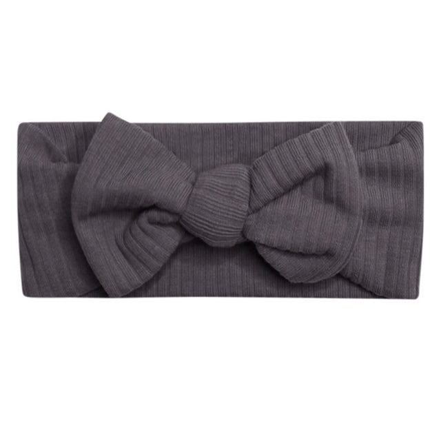 Organic Cotton Headband - Charcoal - HoneyBug 