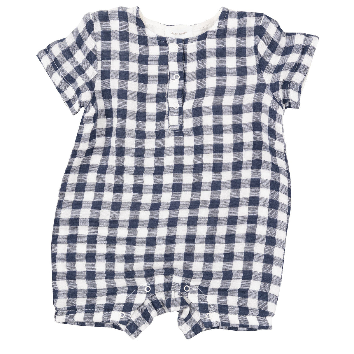 Henley Shortall - Gingham Navy - HoneyBug 