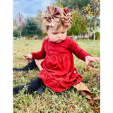 Henley Twirl Dress with short - Redwood - HoneyBug 