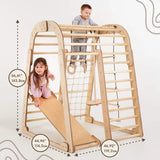 Indoor Playground for Toddlers - 7in1 Playground + Swings Set + Slide Board + Art Set