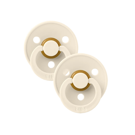 Colour Pacifier 2 PK - Ivory - HoneyBug 