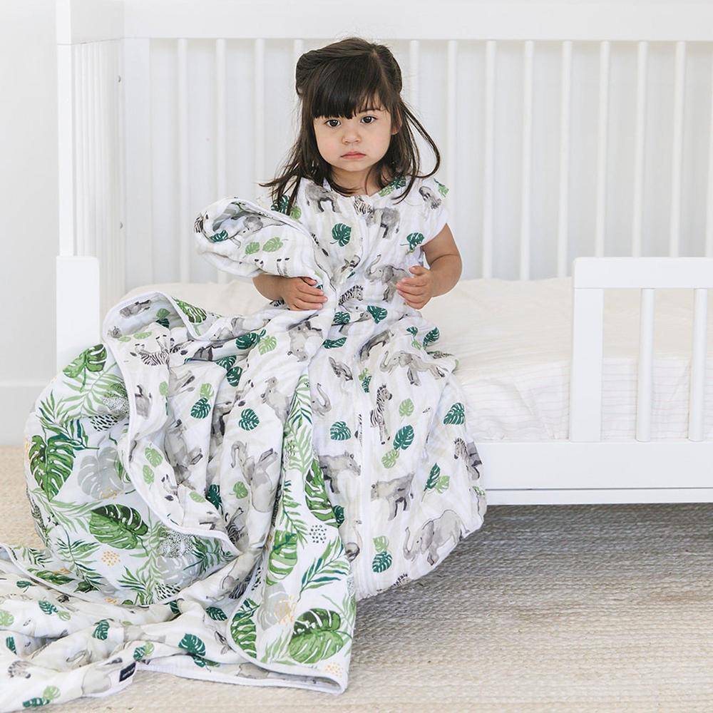 Jungle Classic Muslin Bedtime Sleeper - HoneyBug 