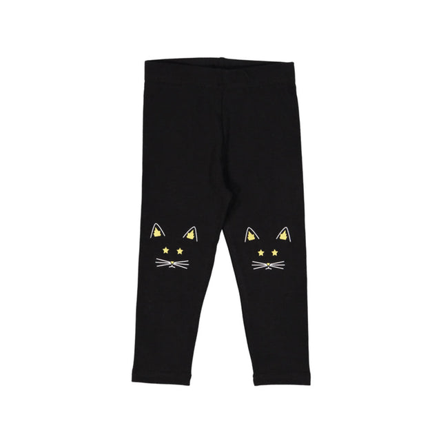 Black Kitten Leggings - HoneyBug 