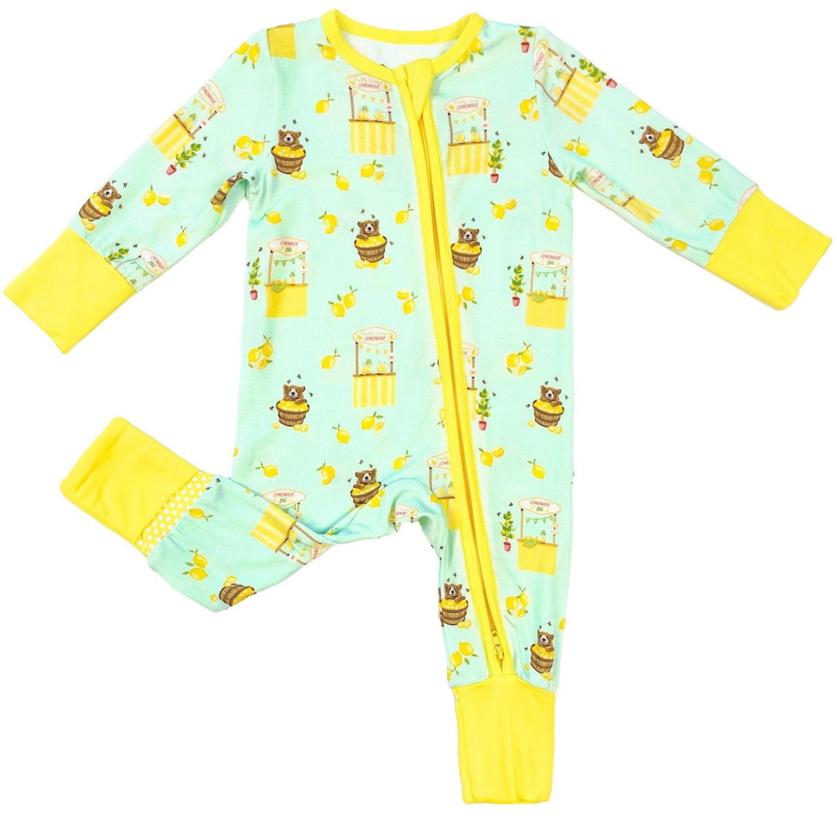 Lemonade Stands & Honey Bears Convertible Footie (NB-3T)