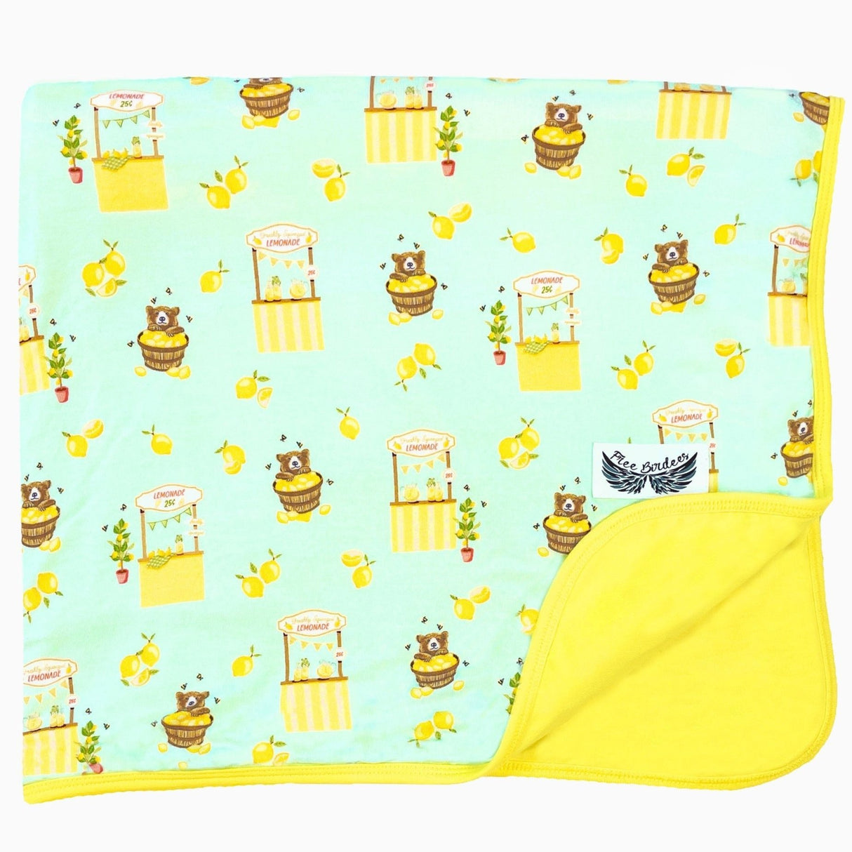 Lemonade Stands & Honey Bears Double-Layered Throw Blanket