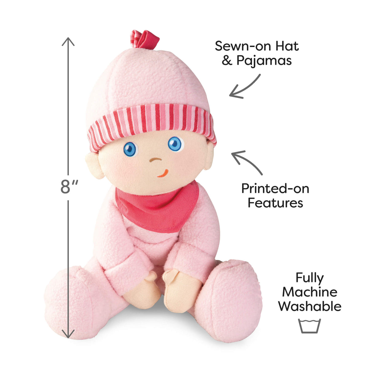 Snug Up Doll Luisa 8" First Doll - HoneyBug 