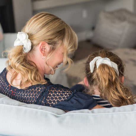 Mommy + Me Scrunchies Set - Marble - HoneyBug 