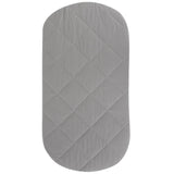 Quilted Waterproof Bassinet Sheet with Heat Protection - Grey