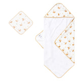 Monkey Hooded Towel Set - HoneyBug 