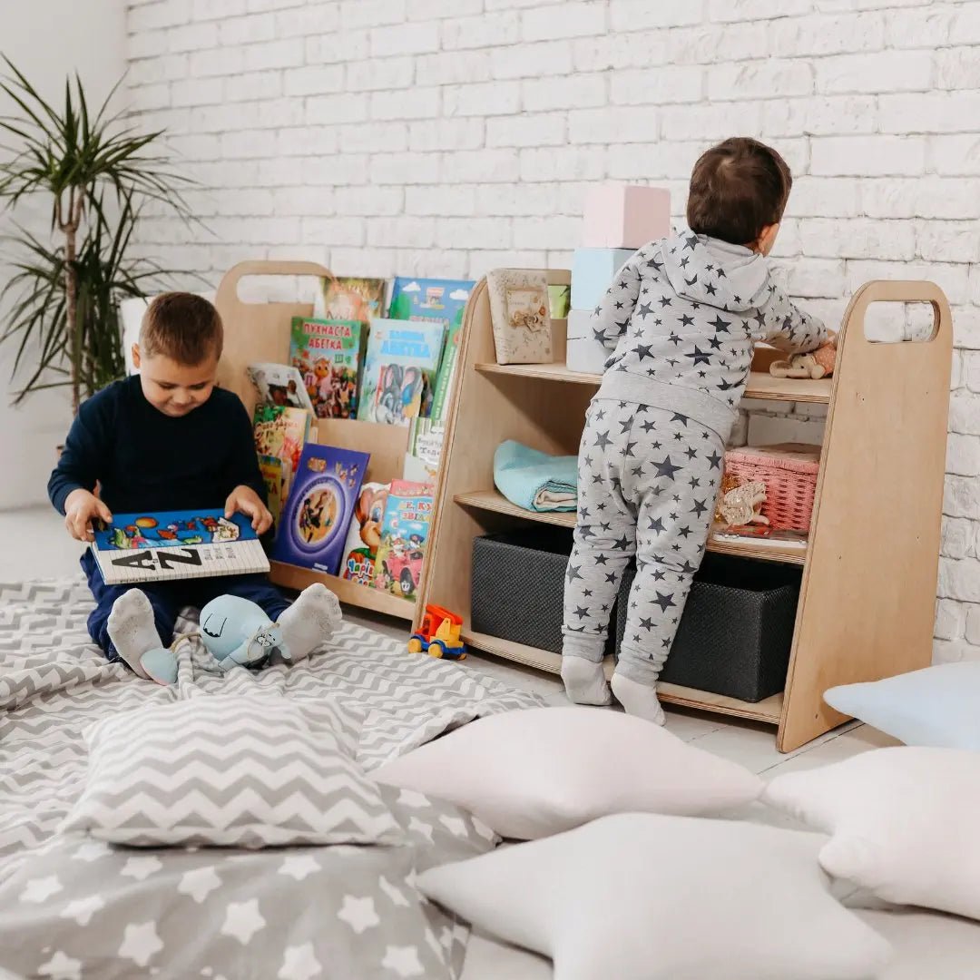 Montessori Wooden Toy Shelf