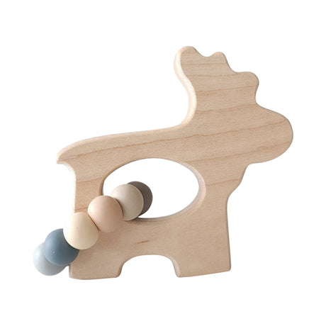 Moose Wooden Grasping Toy - HoneyBug 