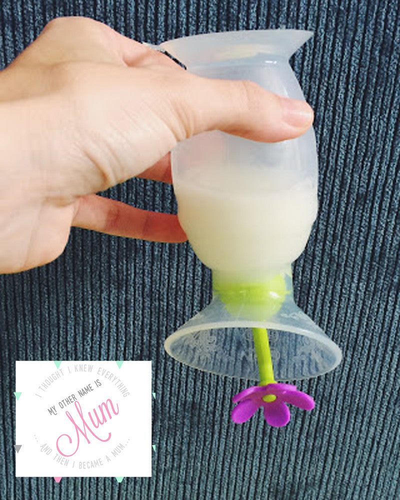 Haakaa Gen 2 Silicone Breast Pump with Suction Base 4 oz and Silicone Flower Stopper Set