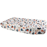 Nautical Oh So Soft Muslin Changing Pad Cover - HoneyBug 