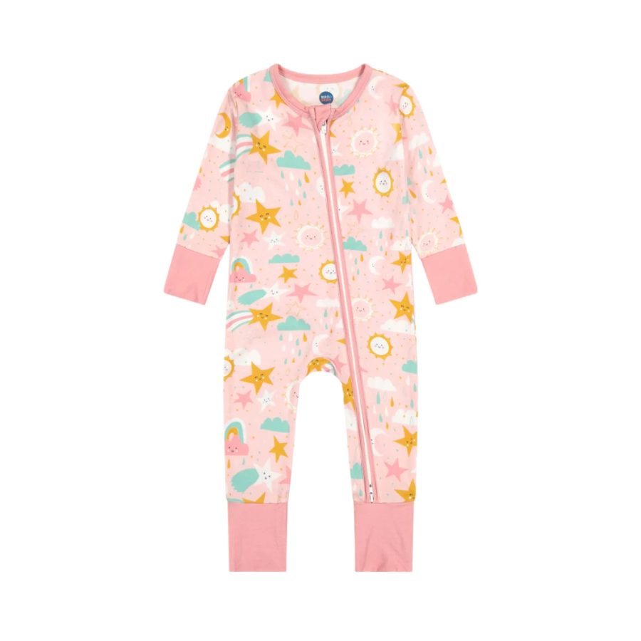 Bamboo One Piece Zip Pajama - Nova