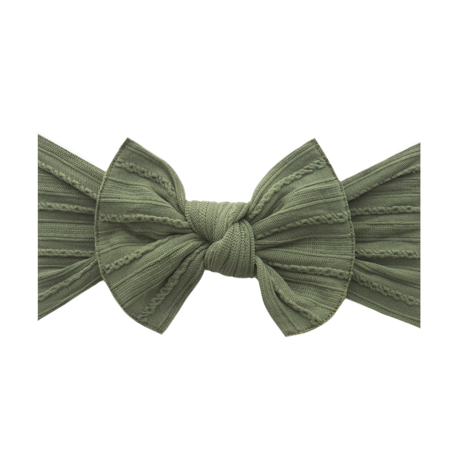 Baby Bloom Bows: Army Green - HoneyBug 