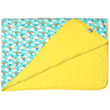 Over the Rainbow & Butterflies Quilted Toddler Blanket