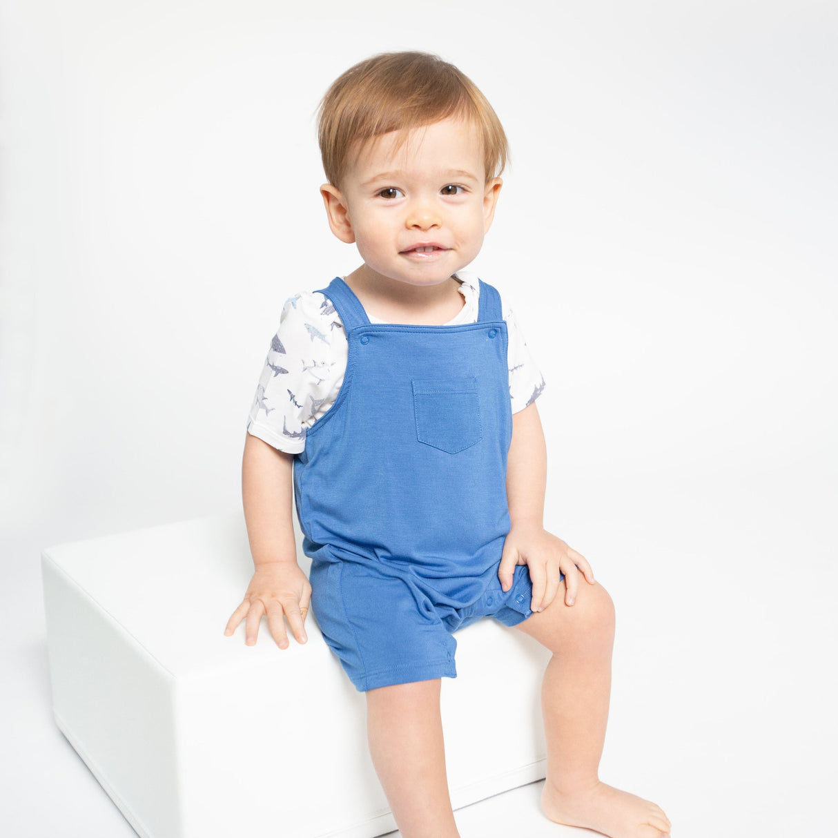 Overall Shortie - Regatta Solid - HoneyBug 