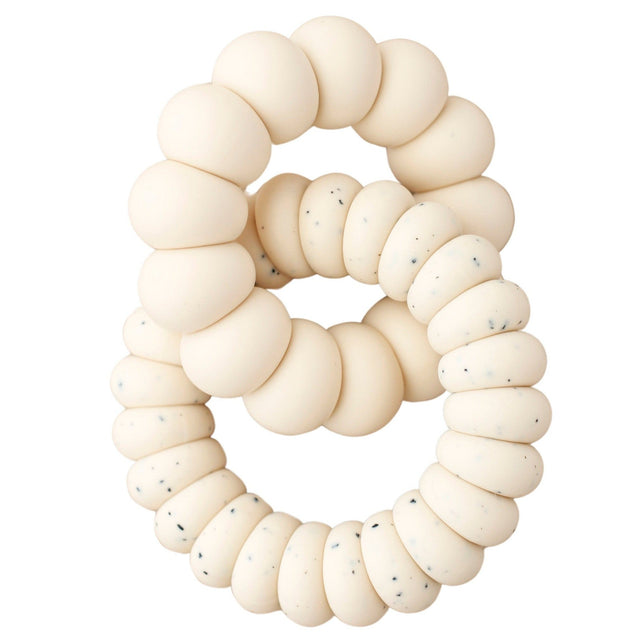 Double Freezer Teether - Luna | Speckled Cream - HoneyBug 