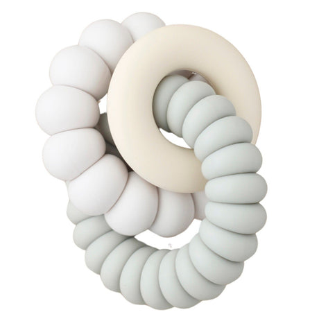 Double Freezer Teether - Luna Flower | Ivory - HoneyBug 