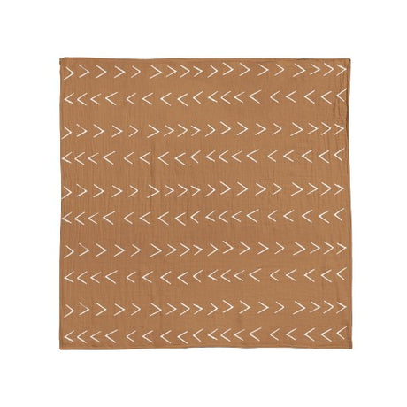 Bronze Mudcloth Muslin Blanket - HoneyBug 