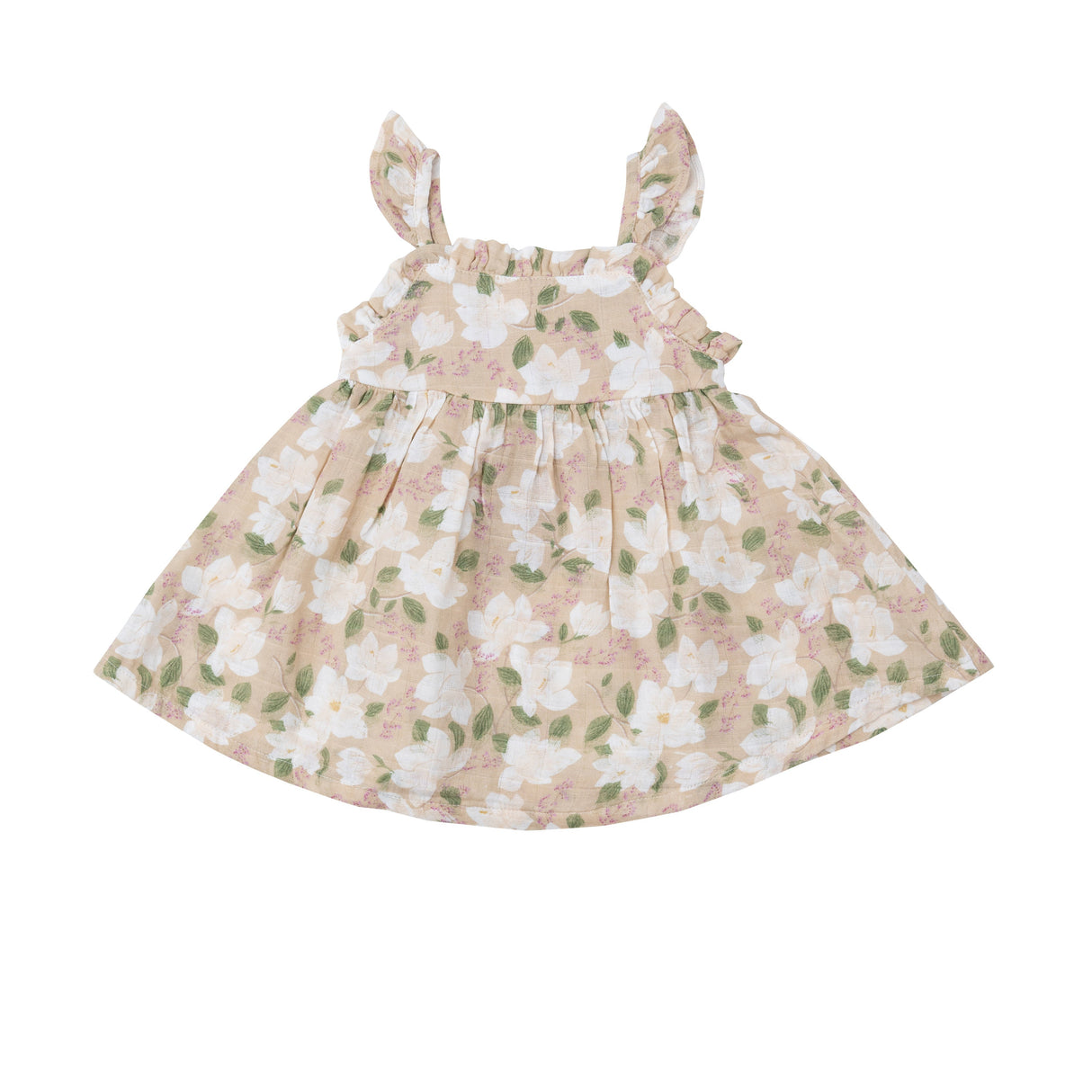 Paperbag Ruffle Sundress - Magnolias - HoneyBug 