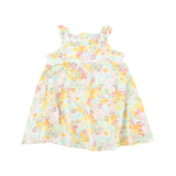 Paperbag Ruffle Sundress With Dc - Spring Meadow - HoneyBug 
