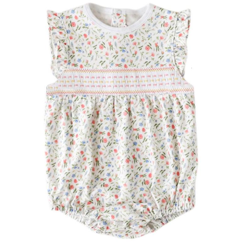 Pink Madison Smocked Bubble