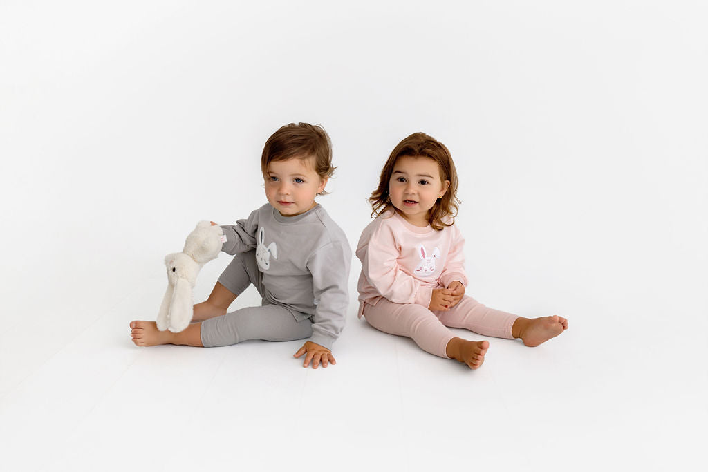 Bunny Sherpa Set- Pink