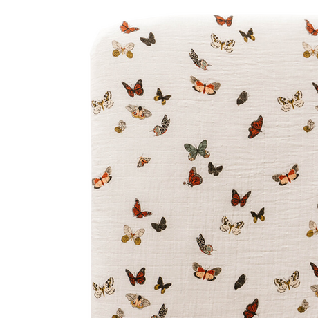 Butterfly Migration Crib Sheet - HoneyBug 