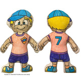 Kiboo Kids: Boy with Cap - Colorable and Washable Doll for Creative Play - HoneyBug 