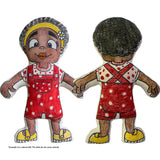 Kiboo Kids: Girl with Flower Headband - Colorable and Washable Doll for Creative Play - HoneyBug 