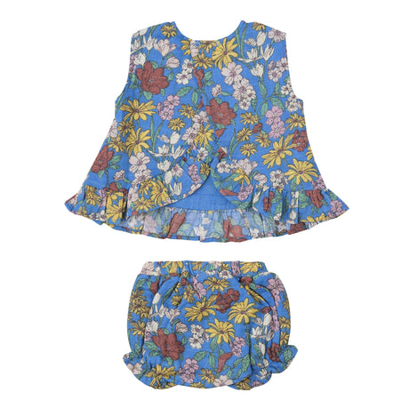 Ruffle Back Top & Bloomer - Wild Daisies - HoneyBug 