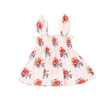 Ruffle Strap Smocked Top And Diaper Cover - Pretty Bouquets - HoneyBug 