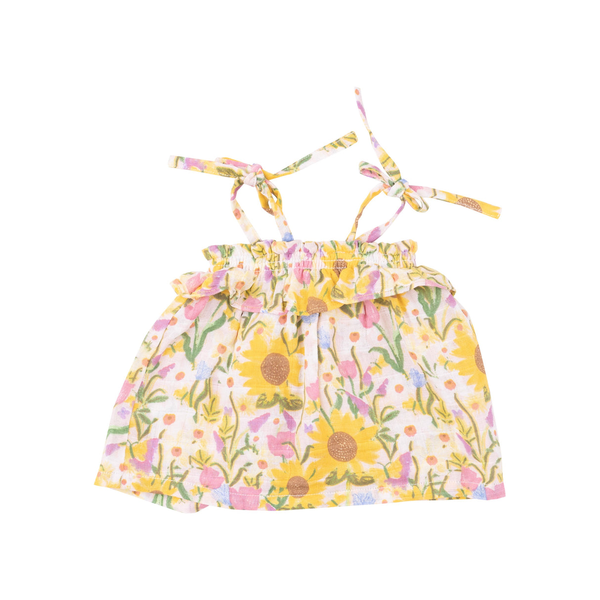 Ruffle Top & Bloomer - Sunflower Dream Floral - HoneyBug 