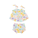 Ruffle Top & Bloomer - Tropical Fish Floral