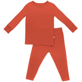 Rust Long Sleeve Pajama Set (2T-7Y) - HoneyBug 