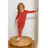 Rust Long Sleeve Pajama Set (2T-7Y) - HoneyBug 