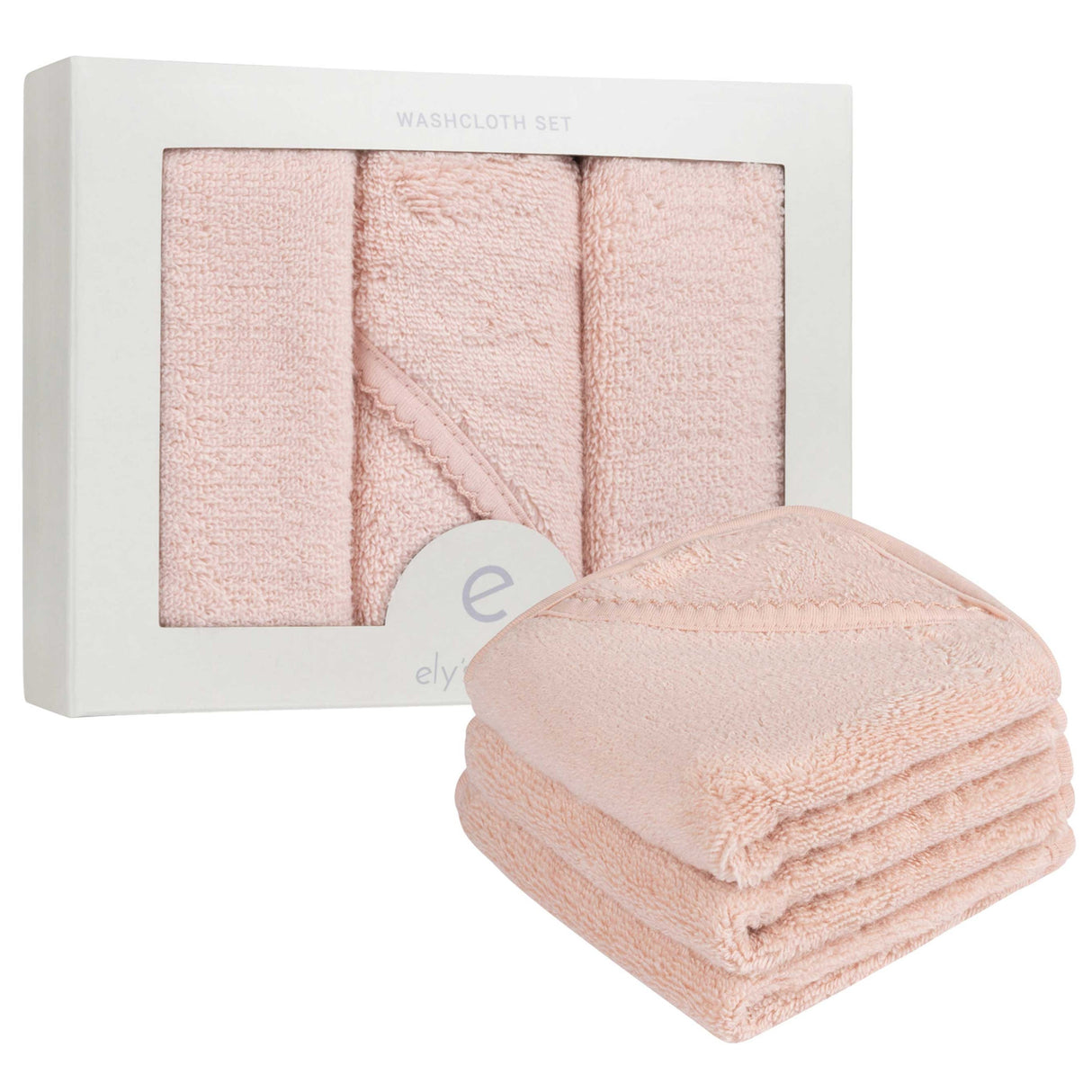 3 Pack Washcloth Set - Pink