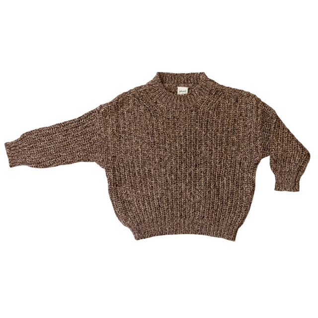 ADULT CHUNKY KNIT SWEATER | BARK - HoneyBug 