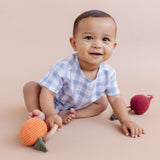 Cotton Crochet Rattle Orange Pumpkin - HoneyBug 