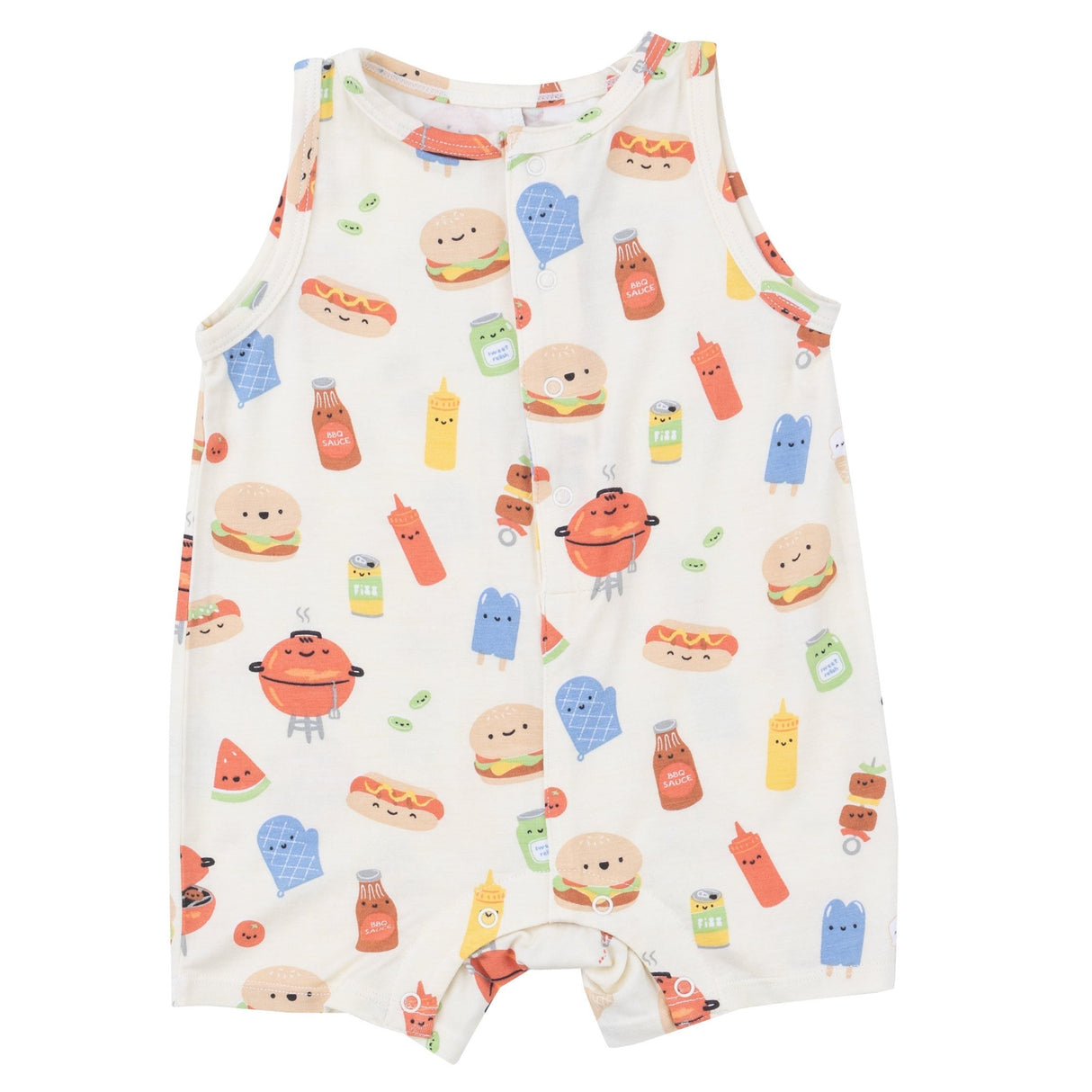 Shortie Romper - Bbq Buddies - HoneyBug 