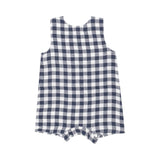 Sleeveless Jon Jon - Gingham Navy - HoneyBug 