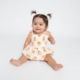 Smocked Bubble W/ Skirt - Peaches