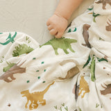 Stretch Knit Swaddle Blanket - Dino Pals