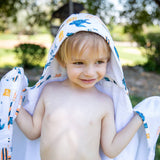 Surf Toddler Hooded Towel - HoneyBug 