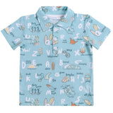 Surfing ABCs Bamboo Polo Shirt