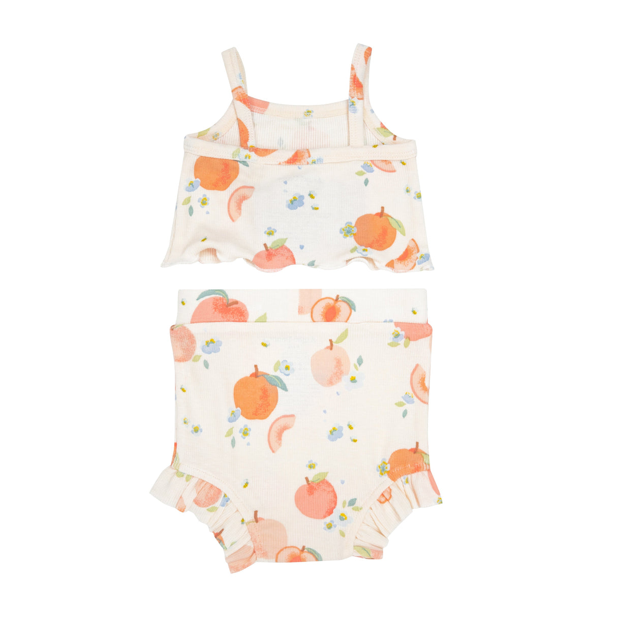 Tank Top & High Waisted Short - Spring Peaches - HoneyBug 