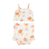 Tank Top & High Waisted Short - Spring Peaches - HoneyBug 